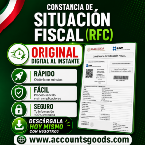 CONSTANCIA DE SITUACION FISCAL (RFC) ORIGINAL