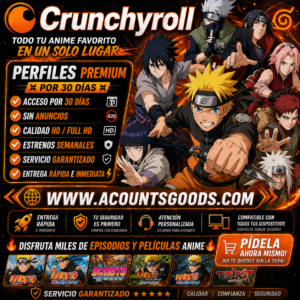 CRUNCHYROLL MEGAFAN PERFILES X30 DIAS