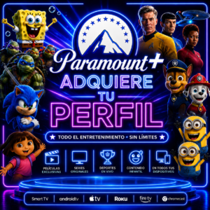 PARAMOUNT+ PERFILES X30 DIAS