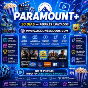 PARAMOUNT+ PERFILES X30 DIAS