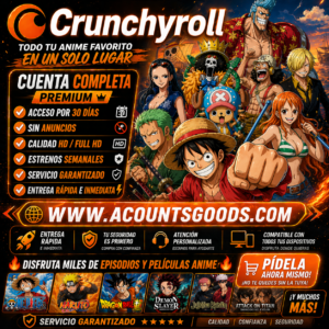 CRUNCHYROLL MEGAFAN CUENTA COMPLETA X30 DÍAS