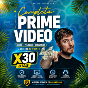 AMAZON PRIME VIDEO ADS CUENTA COMPLETA X30 DIAS